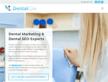 Tablet Screenshot of dentalclix.com